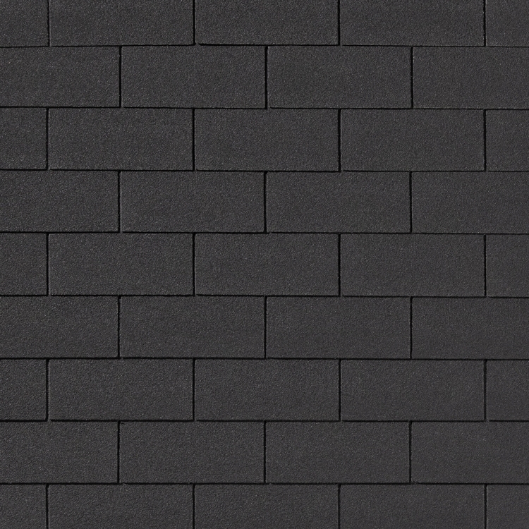 Гибкая черепица QUIET tile Коллекция Brick Черный